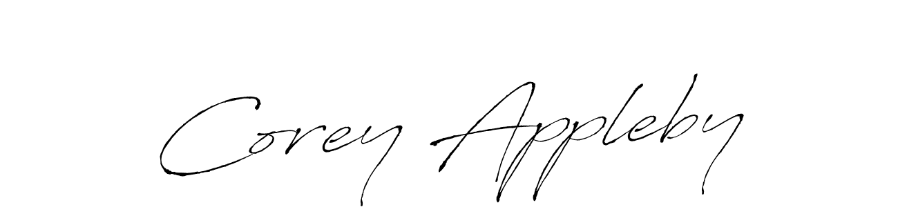 Use a signature maker to create a handwritten signature online. With this signature software, you can design (Antro_Vectra) your own signature for name Corey Appleby. Corey Appleby signature style 6 images and pictures png