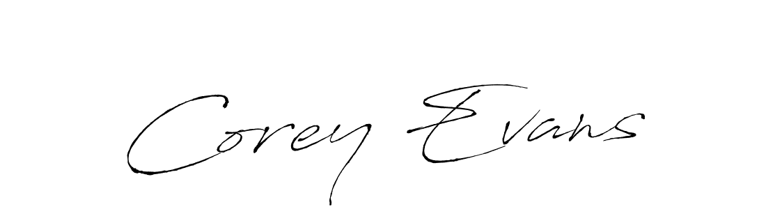 How to make Corey Evans signature? Antro_Vectra is a professional autograph style. Create handwritten signature for Corey Evans name. Corey Evans signature style 6 images and pictures png