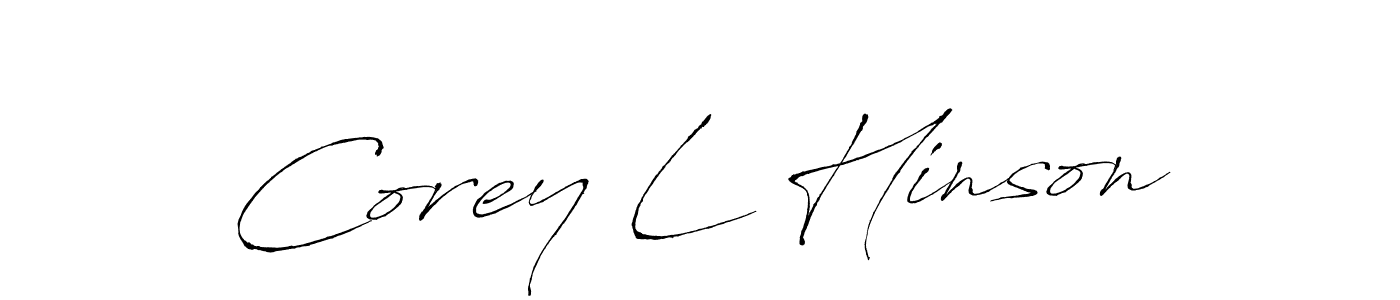 Also You can easily find your signature by using the search form. We will create Corey L Hinson name handwritten signature images for you free of cost using Antro_Vectra sign style. Corey L Hinson signature style 6 images and pictures png