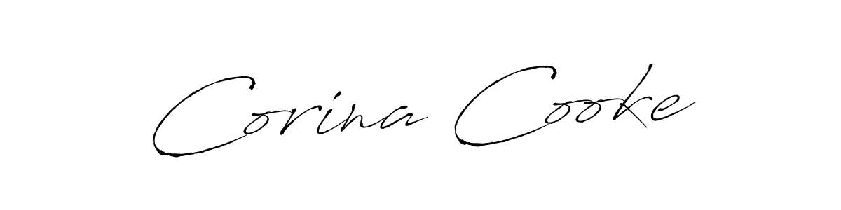 Design your own signature with our free online signature maker. With this signature software, you can create a handwritten (Antro_Vectra) signature for name Corina Cooke. Corina Cooke signature style 6 images and pictures png