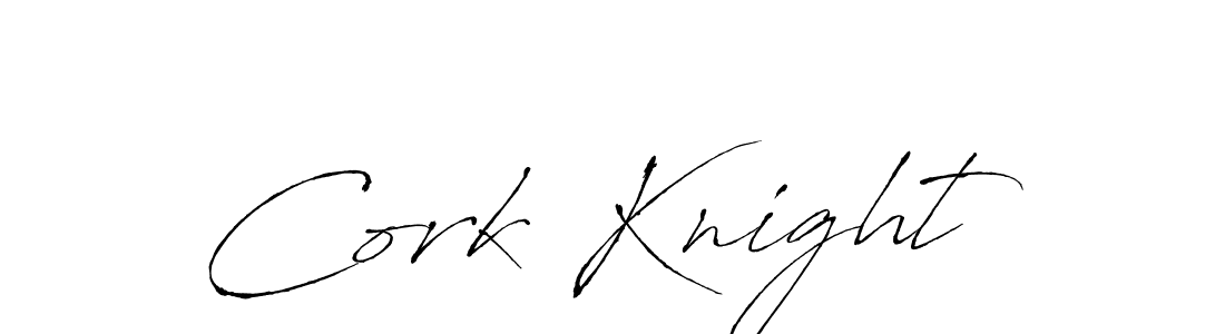 Create a beautiful signature design for name Cork Knight. With this signature (Antro_Vectra) fonts, you can make a handwritten signature for free. Cork Knight signature style 6 images and pictures png