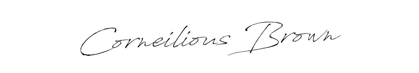 Corneilious Brown stylish signature style. Best Handwritten Sign (Antro_Vectra) for my name. Handwritten Signature Collection Ideas for my name Corneilious Brown. Corneilious Brown signature style 6 images and pictures png