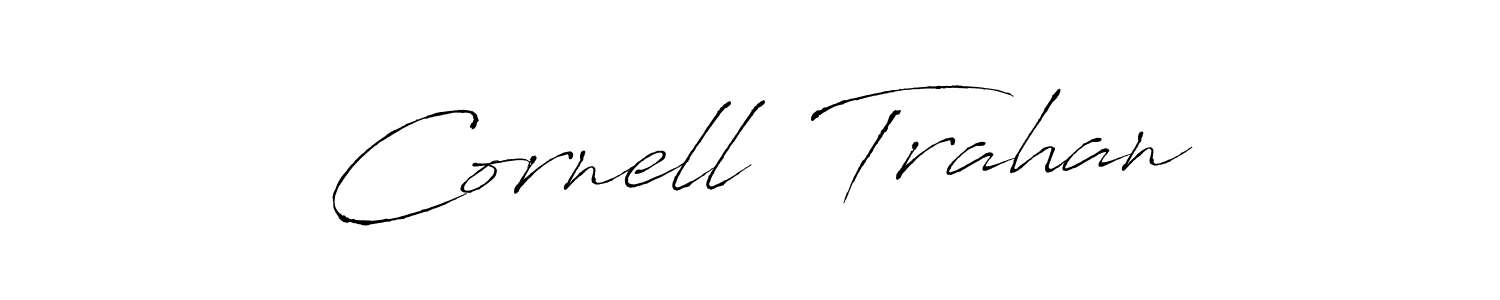 Create a beautiful signature design for name Cornell  Trahan. With this signature (Antro_Vectra) fonts, you can make a handwritten signature for free. Cornell  Trahan signature style 6 images and pictures png
