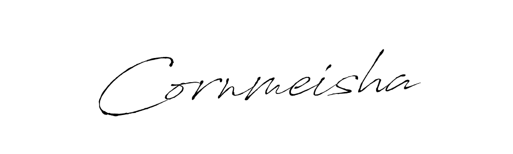 You should practise on your own different ways (Antro_Vectra) to write your name (Cornmeisha) in signature. don't let someone else do it for you. Cornmeisha signature style 6 images and pictures png