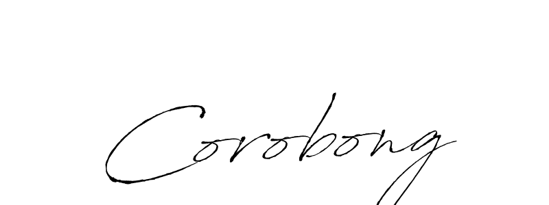 The best way (Antro_Vectra) to make a short signature is to pick only two or three words in your name. The name Corobong include a total of six letters. For converting this name. Corobong signature style 6 images and pictures png