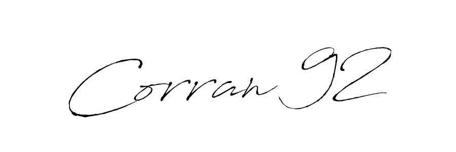 The best way (Antro_Vectra) to make a short signature is to pick only two or three words in your name. The name Corran 92 include a total of six letters. For converting this name. Corran 92 signature style 6 images and pictures png