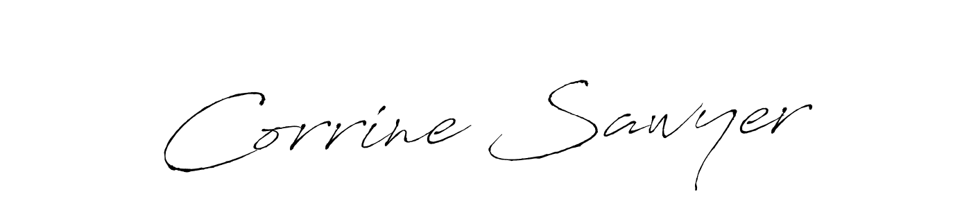 Corrine Sawyer stylish signature style. Best Handwritten Sign (Antro_Vectra) for my name. Handwritten Signature Collection Ideas for my name Corrine Sawyer. Corrine Sawyer signature style 6 images and pictures png