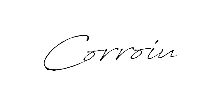 Antro_Vectra is a professional signature style that is perfect for those who want to add a touch of class to their signature. It is also a great choice for those who want to make their signature more unique. Get Corroiu name to fancy signature for free. Corroiu signature style 6 images and pictures png