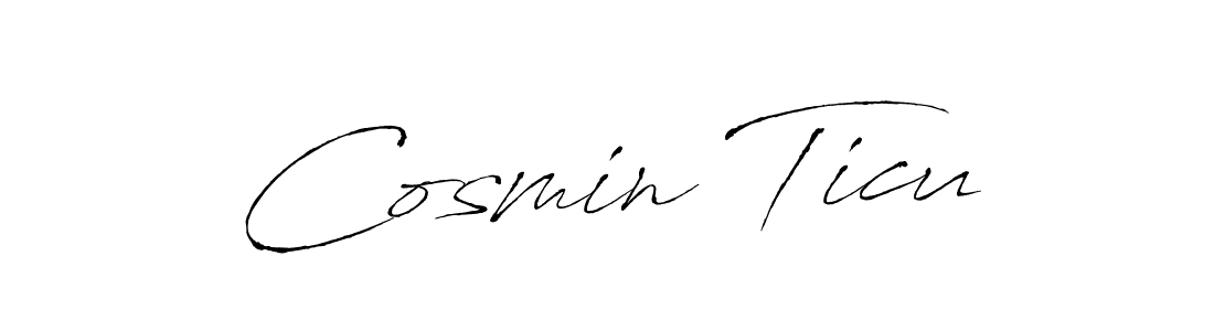 Also we have Cosmin Ticu name is the best signature style. Create professional handwritten signature collection using Antro_Vectra autograph style. Cosmin Ticu signature style 6 images and pictures png