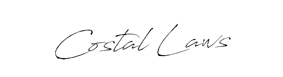 Make a beautiful signature design for name Costal Laws. With this signature (Antro_Vectra) style, you can create a handwritten signature for free. Costal Laws signature style 6 images and pictures png