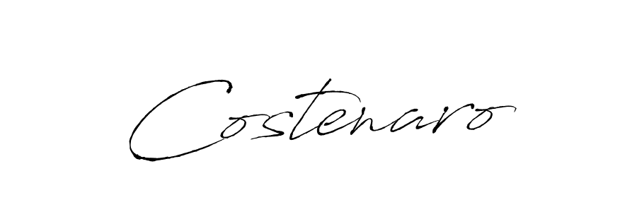 How to make Costenaro signature? Antro_Vectra is a professional autograph style. Create handwritten signature for Costenaro name. Costenaro signature style 6 images and pictures png