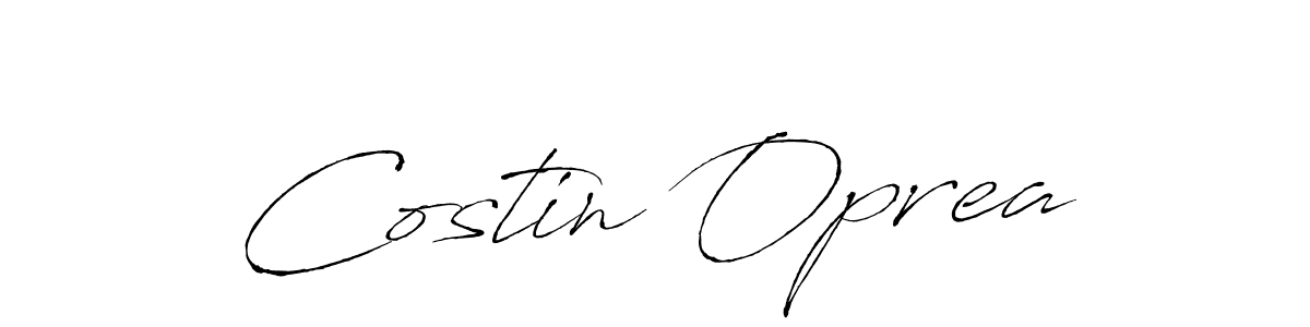 How to make Costin Oprea name signature. Use Antro_Vectra style for creating short signs online. This is the latest handwritten sign. Costin Oprea signature style 6 images and pictures png