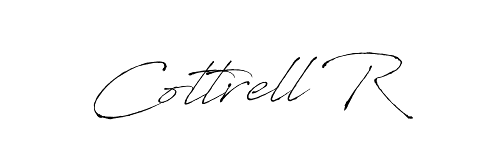 How to make Cottrell R name signature. Use Antro_Vectra style for creating short signs online. This is the latest handwritten sign. Cottrell R signature style 6 images and pictures png