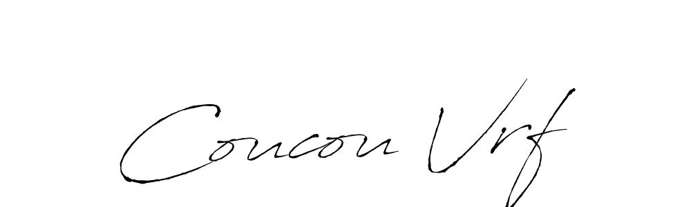 Also we have Coucou Vrf name is the best signature style. Create professional handwritten signature collection using Antro_Vectra autograph style. Coucou Vrf signature style 6 images and pictures png