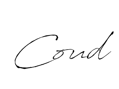 You should practise on your own different ways (Antro_Vectra) to write your name (Coud) in signature. don't let someone else do it for you. Coud signature style 6 images and pictures png