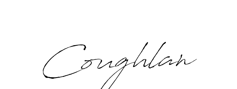 How to make Coughlan signature? Antro_Vectra is a professional autograph style. Create handwritten signature for Coughlan name. Coughlan signature style 6 images and pictures png