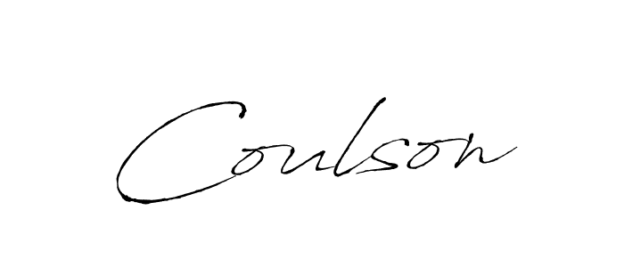 Design your own signature with our free online signature maker. With this signature software, you can create a handwritten (Antro_Vectra) signature for name Coulson. Coulson signature style 6 images and pictures png