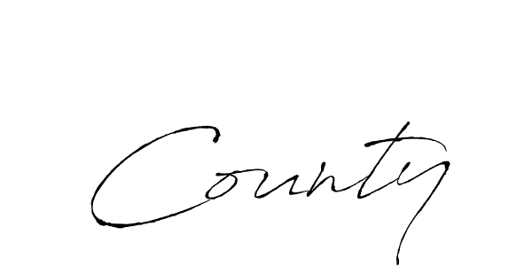 It looks lik you need a new signature style for name County. Design unique handwritten (Antro_Vectra) signature with our free signature maker in just a few clicks. County signature style 6 images and pictures png
