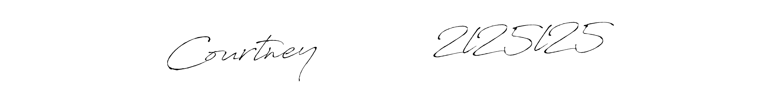 Make a beautiful signature design for name Courtney           2l25l25. With this signature (Antro_Vectra) style, you can create a handwritten signature for free. Courtney           2l25l25 signature style 6 images and pictures png