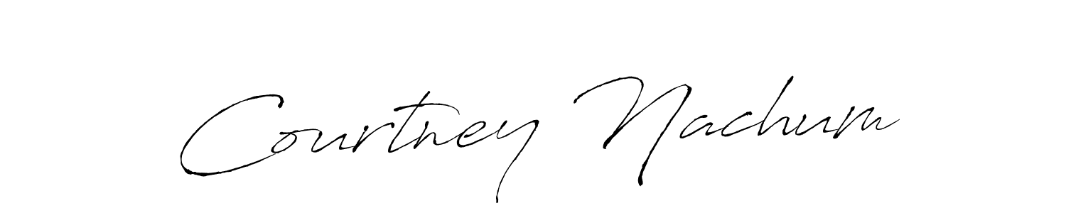 How to make Courtney Nachum name signature. Use Antro_Vectra style for creating short signs online. This is the latest handwritten sign. Courtney Nachum signature style 6 images and pictures png