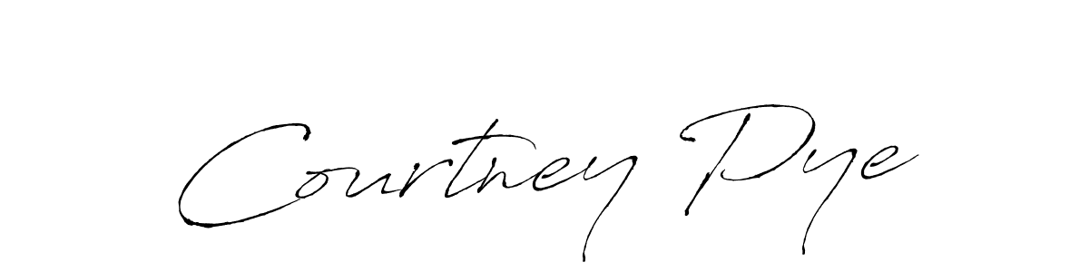 How to make Courtney Pye name signature. Use Antro_Vectra style for creating short signs online. This is the latest handwritten sign. Courtney Pye signature style 6 images and pictures png