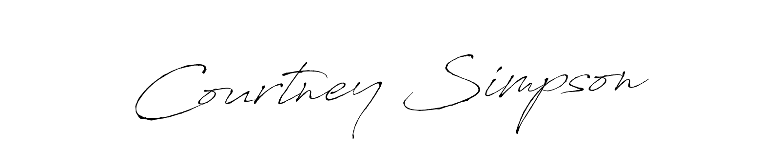 The best way (Antro_Vectra) to make a short signature is to pick only two or three words in your name. The name Courtney Simpson include a total of six letters. For converting this name. Courtney Simpson signature style 6 images and pictures png