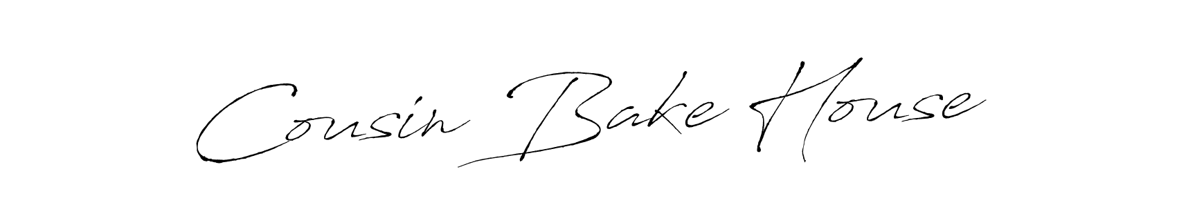 You should practise on your own different ways (Antro_Vectra) to write your name (Cousin Bake House) in signature. don't let someone else do it for you. Cousin Bake House signature style 6 images and pictures png