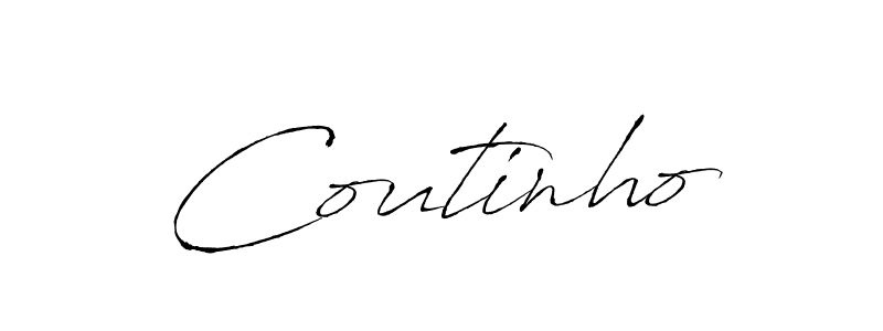 How to make Coutinho signature? Antro_Vectra is a professional autograph style. Create handwritten signature for Coutinho name. Coutinho signature style 6 images and pictures png