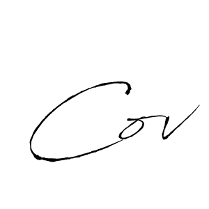 Cov stylish signature style. Best Handwritten Sign (Antro_Vectra) for my name. Handwritten Signature Collection Ideas for my name Cov. Cov signature style 6 images and pictures png
