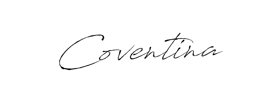 Create a beautiful signature design for name Coventina. With this signature (Antro_Vectra) fonts, you can make a handwritten signature for free. Coventina signature style 6 images and pictures png