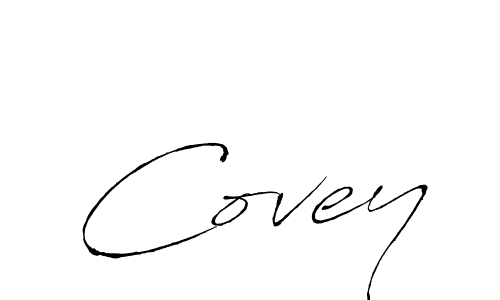Design your own signature with our free online signature maker. With this signature software, you can create a handwritten (Antro_Vectra) signature for name Covey. Covey signature style 6 images and pictures png