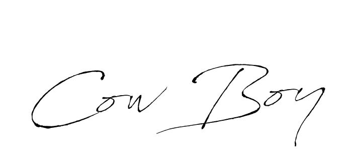 Use a signature maker to create a handwritten signature online. With this signature software, you can design (Antro_Vectra) your own signature for name Cow Boy. Cow Boy signature style 6 images and pictures png