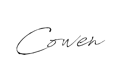 Create a beautiful signature design for name Cowen. With this signature (Antro_Vectra) fonts, you can make a handwritten signature for free. Cowen signature style 6 images and pictures png