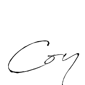 Use a signature maker to create a handwritten signature online. With this signature software, you can design (Antro_Vectra) your own signature for name Coy. Coy signature style 6 images and pictures png