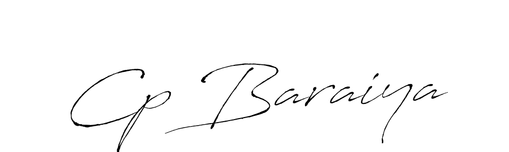 Cp Baraiya stylish signature style. Best Handwritten Sign (Antro_Vectra) for my name. Handwritten Signature Collection Ideas for my name Cp Baraiya. Cp Baraiya signature style 6 images and pictures png