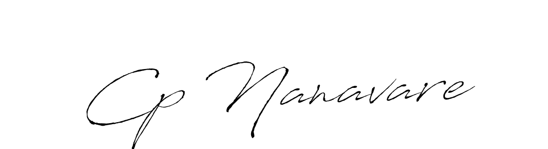 Make a beautiful signature design for name Cp Nanavare. With this signature (Antro_Vectra) style, you can create a handwritten signature for free. Cp Nanavare signature style 6 images and pictures png