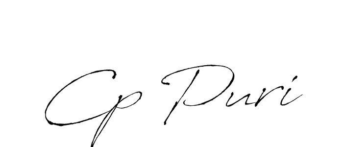 How to make Cp Puri name signature. Use Antro_Vectra style for creating short signs online. This is the latest handwritten sign. Cp Puri signature style 6 images and pictures png