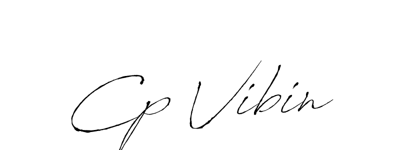 Create a beautiful signature design for name Cp Vibin. With this signature (Antro_Vectra) fonts, you can make a handwritten signature for free. Cp Vibin signature style 6 images and pictures png