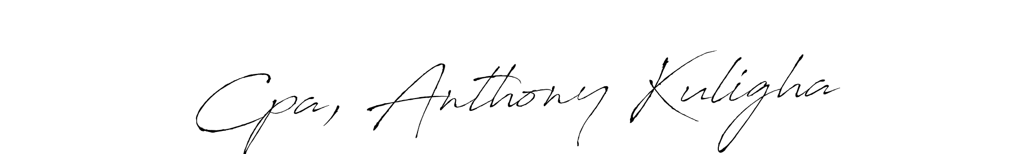 The best way (Antro_Vectra) to make a short signature is to pick only two or three words in your name. The name Cpa, Anthony Kuligha include a total of six letters. For converting this name. Cpa, Anthony Kuligha signature style 6 images and pictures png