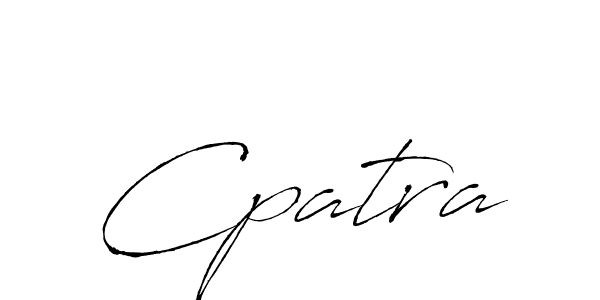 Use a signature maker to create a handwritten signature online. With this signature software, you can design (Antro_Vectra) your own signature for name Cpatra. Cpatra signature style 6 images and pictures png