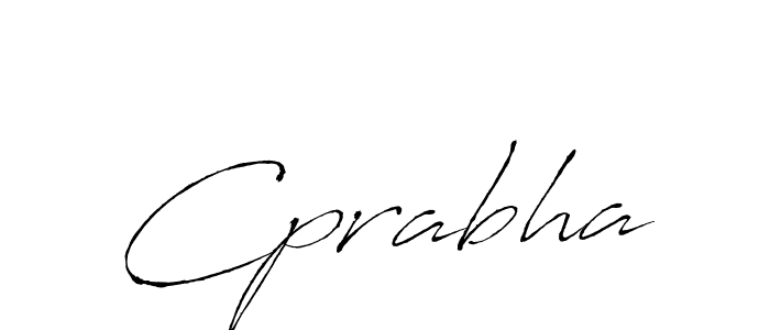 Design your own signature with our free online signature maker. With this signature software, you can create a handwritten (Antro_Vectra) signature for name Cprabha. Cprabha signature style 6 images and pictures png