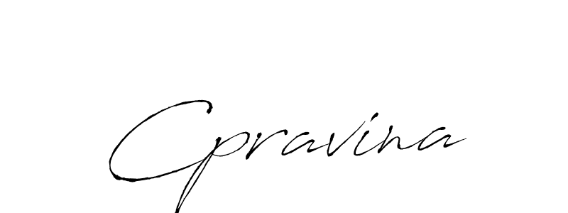 Design your own signature with our free online signature maker. With this signature software, you can create a handwritten (Antro_Vectra) signature for name Cpravina. Cpravina signature style 6 images and pictures png