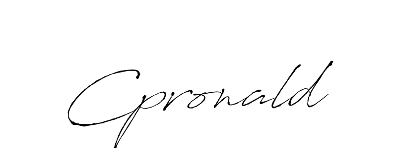 Design your own signature with our free online signature maker. With this signature software, you can create a handwritten (Antro_Vectra) signature for name Cpronald. Cpronald signature style 6 images and pictures png