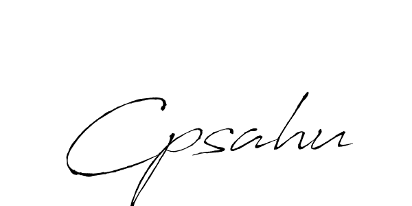 The best way (Antro_Vectra) to make a short signature is to pick only two or three words in your name. The name Cpsahu include a total of six letters. For converting this name. Cpsahu signature style 6 images and pictures png