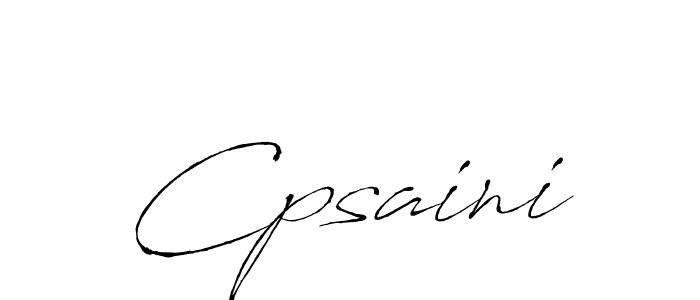 Create a beautiful signature design for name Cpsaini. With this signature (Antro_Vectra) fonts, you can make a handwritten signature for free. Cpsaini signature style 6 images and pictures png