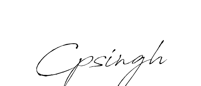 Make a beautiful signature design for name Cpsingh. With this signature (Antro_Vectra) style, you can create a handwritten signature for free. Cpsingh signature style 6 images and pictures png