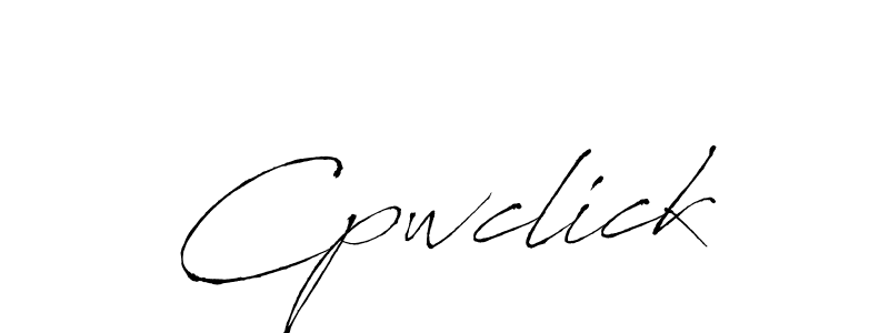 Design your own signature with our free online signature maker. With this signature software, you can create a handwritten (Antro_Vectra) signature for name Cpwclick. Cpwclick signature style 6 images and pictures png
