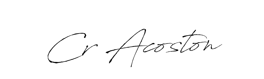 if you are searching for the best signature style for your name Cr Acoston. so please give up your signature search. here we have designed multiple signature styles  using Antro_Vectra. Cr Acoston signature style 6 images and pictures png