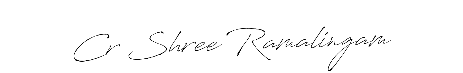 Make a beautiful signature design for name Cr Shree Ramalingam. With this signature (Antro_Vectra) style, you can create a handwritten signature for free. Cr Shree Ramalingam signature style 6 images and pictures png