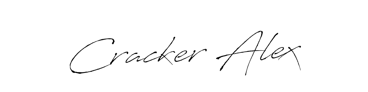 Cracker Alex stylish signature style. Best Handwritten Sign (Antro_Vectra) for my name. Handwritten Signature Collection Ideas for my name Cracker Alex. Cracker Alex signature style 6 images and pictures png